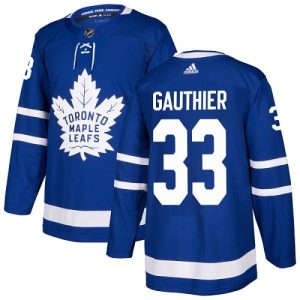 Kinder Toronto Maple Leafs Eishockey Trikot Frederik Gauthier #33 Authentic Königsblau Heim